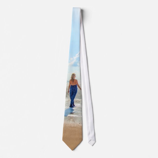 Anpassningsbar Photo Neck Tie - din sommardesign Slips (Framsida)