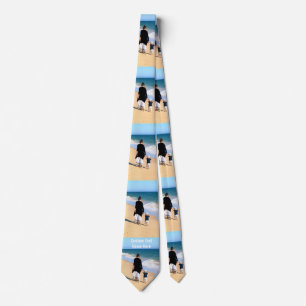 Anpassningsbar Photo Neck Tie ger foton och text Slips
