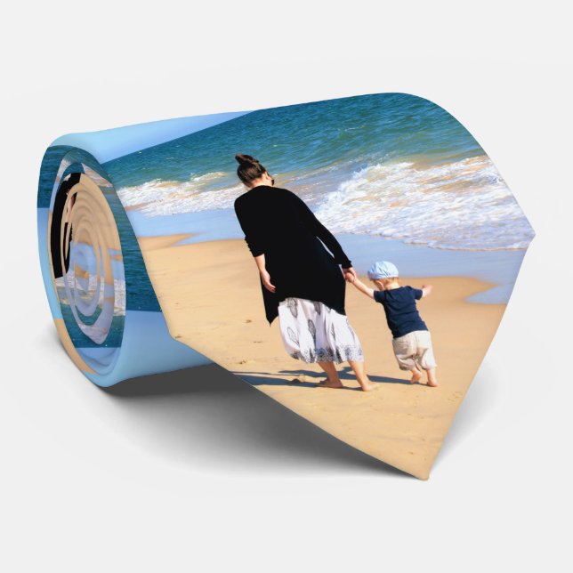 Anpassningsbar Photo Neck Tie Gift med foton Slips (Rullad)