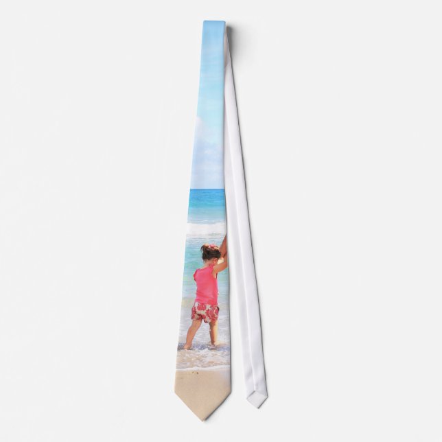 Anpassningsbar Photo Neck Tie Your Family Photos G Slips (Framsida)