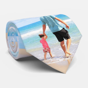 Anpassningsbar Photo Neck Tie Your Family Photos P Slips