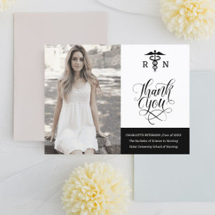 Anpassningsbar Photo Nurse Studenten Tack Vykort