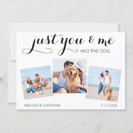 Anpassningsbar Photo Ny gifta Hund Bröllop meddela Spara Datumet