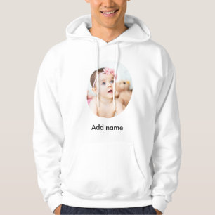 Anpassningsbar Photo och Namn Personlig Hoodie