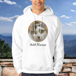 Anpassningsbar Photo och Namn Personlig Hoodie