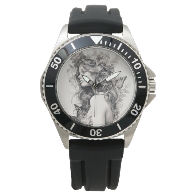 Anpassningsbar Photo och Namn Personlig Hoodie Armbandsur (Framsida)