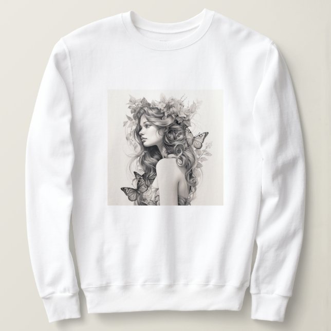 Anpassningsbar Photo och Namn Personlig Hoodie T Shirt (Design framsida)