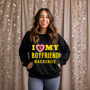 Anpassningsbar Photo och Namn Personlig Valentine  T Shirt
