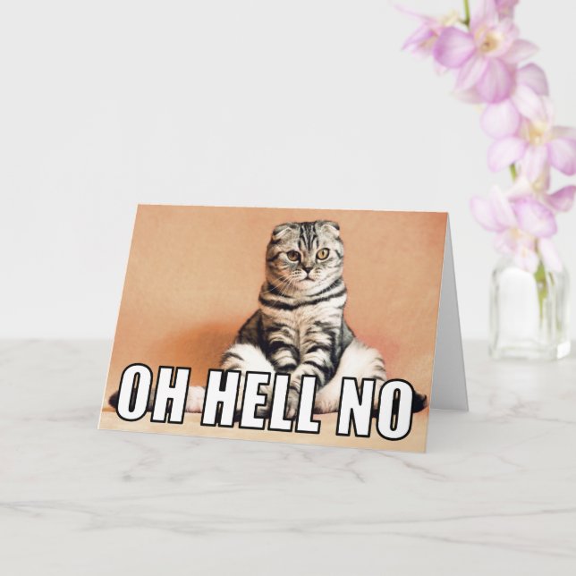 Anpassningsbar Photo Oh Fan heller inget märkvärdi Kort (Orkide)