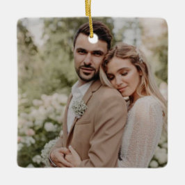 Anpassningsbar Photo Ornament Dubbla Sided,Julfoto