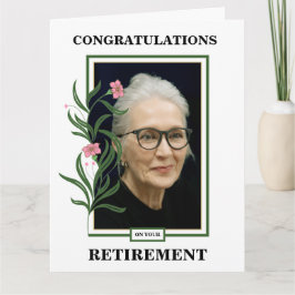 Anpassningsbar Photo Pension Grattisar Kort