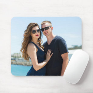 Anpassningsbar Photo Personalize par Family Add Bi Musmatta