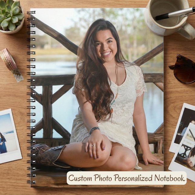 Anpassningsbar Photo Personlig Anteckningsbok (Custom Photo Personalized Notebook.  Just add your own photo!)