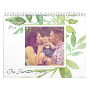 Anpassningsbar Photo Personlig Botanical Ram Kalender