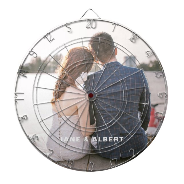 Anpassningsbar Photo Personlig Dart Board Darttavla (Framsidan)