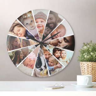 Anpassningsbar Photo Personlig Family Children Fri Rund Klocka