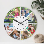 Anpassningsbar Photo Personlig Family Children Fri Rund Klocka<br><div class="desc">Skapa din egen anpassade 8-fotoväggsklocka med anpassningsbarnas bilder.</div>