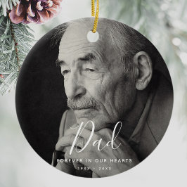 Anpassningsbar Photo Personlig Memorial-dekoration Julgransprydnad Keramik