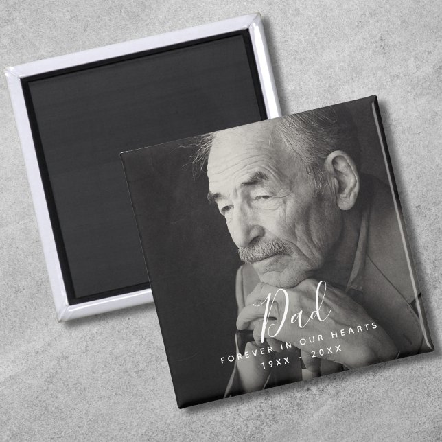 Anpassningsbar Photo Personlig Memorial Död Magnet (Dad Photo Memorial Magnet)