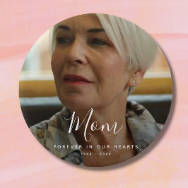 Anpassningsbar Photo Personlig Memorial Tribute Fu Knapp