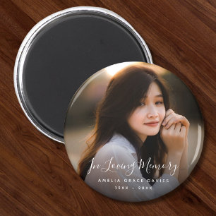 Anpassningsbar Photo Personlig Memorial Tribute Fu Magnet