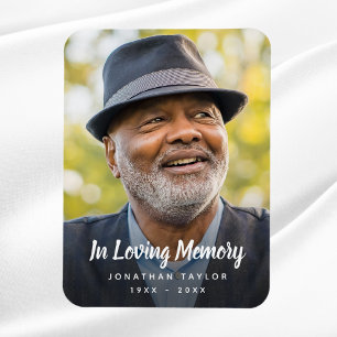 Anpassningsbar Photo Personlig Memorial Tribute Fu Magnet