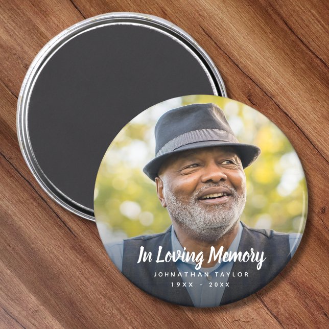 Anpassningsbar Photo Personlig Memorial Tribute Fu Magnet (Photo Memorial Magnet)