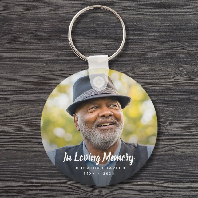 Anpassningsbar Photo Personlig Memorial Tribute Fu Nyckelring (Custom Photo Memorial Keychain)