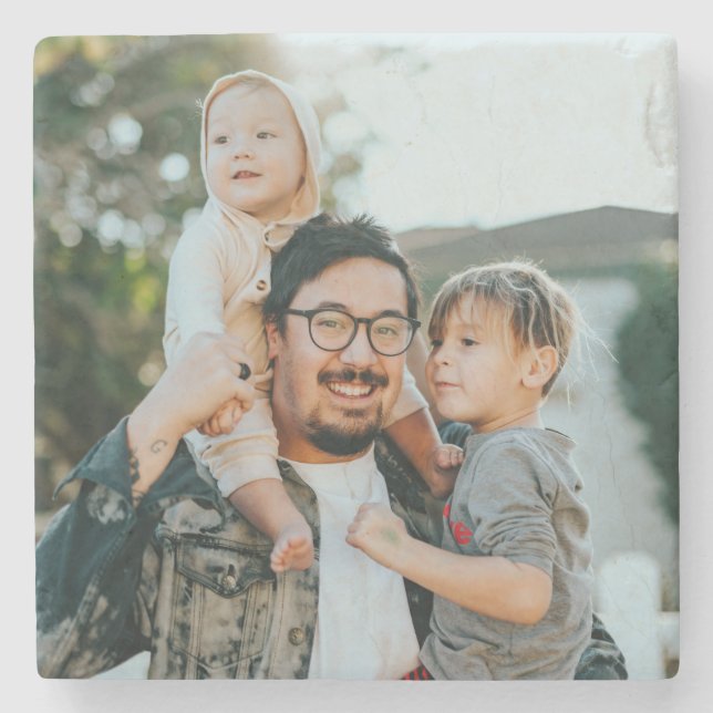 Anpassningsbar Photo Personlig Stenunderlägg (Framsidan)