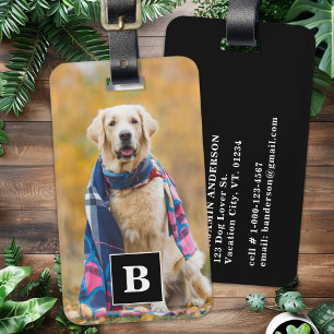 Anpassningsbar Photo Pet Hund älskare Personlig Mo Bagagebricka