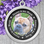 Anpassningsbar Photo Pet Hund Memorial Silverpläterat Halsband<br><div class="desc">Ät din bästa vän med en anpassningsbar fotominneshals. Det här unika husminnesmärket är den perfekt som du själv, familjen eller vänner får för att betala hyllningen till din kära. Vi hoppas att ditt hund minnesmärke kommer att ge dig fred, glädje och lycklig minnen. Citat "För alltid i våra hjärtan". Anpassa...</div>