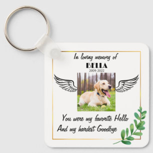 Anpassningsbar Photo Pet Memorial Personlig förlus Nyckelring
