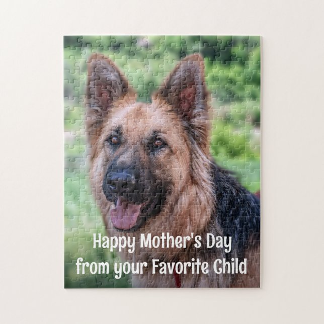 Anpassningsbar Photo Pets Family Kids Personlig Bi Pussel (Vertikal)
