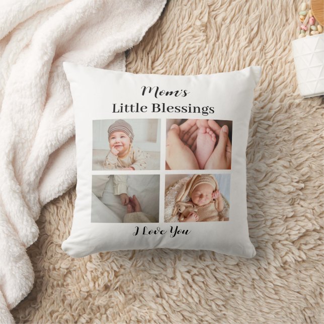 Anpassningsbar Photo Pillow - Mamma's Little Bless Kudde (Filt)