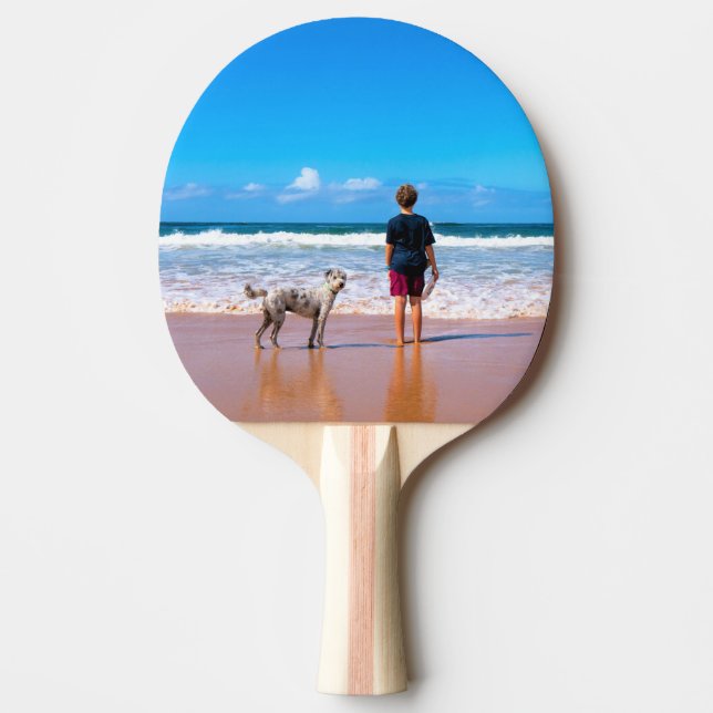 Anpassningsbar Photo Ping Pong Paddle med foton Pingisracket (Framsidan)