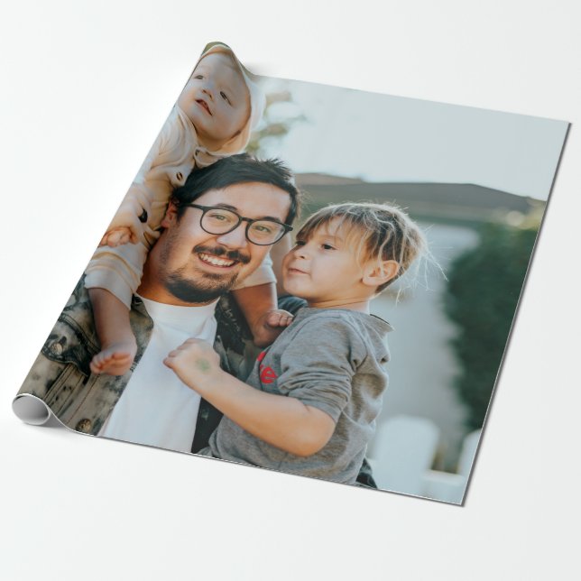 Anpassningsbar Photo Presentpapper (Utrullad)
