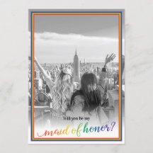 Anpassningsbar Photo Pride blir min Maid of honor