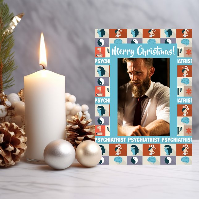 Anpassningsbar Photo Psychiatrist God jul Helgkort (Skapare uppladdad)