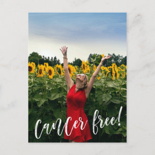 Anpassningsbar Photo Push Script Cancer Free Firan Vykort