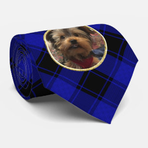 Anpassningsbar Photo Ram Blue and Black Play Mönst Slips