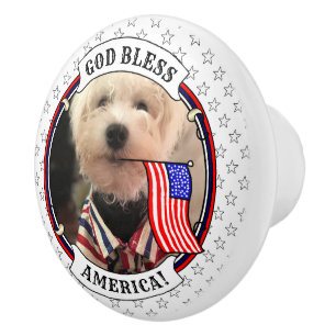 Anpassningsbar Photo Ram USA Amerikanska Flagga Pa Knopp