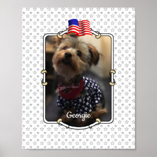 Anpassningsbar Photo Ram USA Amerikanska Flagga Pa Poster