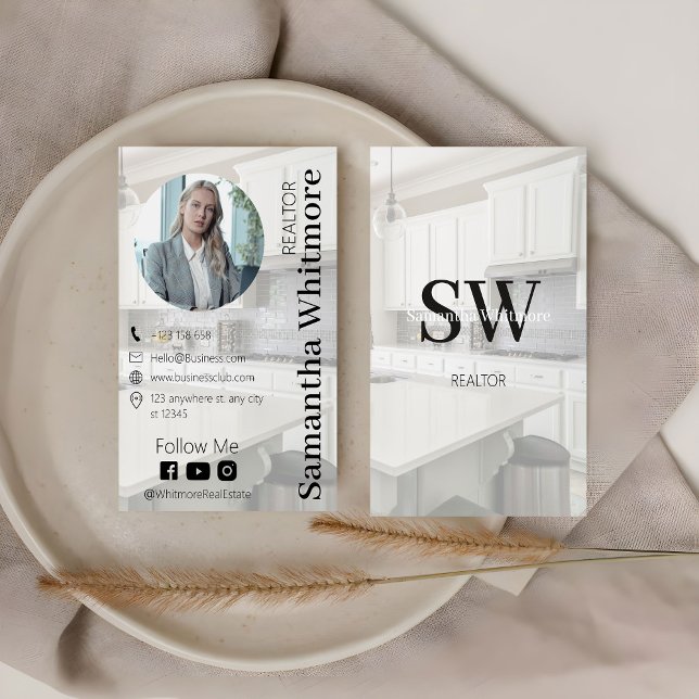 Anpassningsbar Photo Realtor Professionell Real Go Visitkort (Skapare uppladdad)