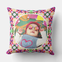 Anpassningsbar Photo Roligt Rosa Lycklig Mor's Day Kudde