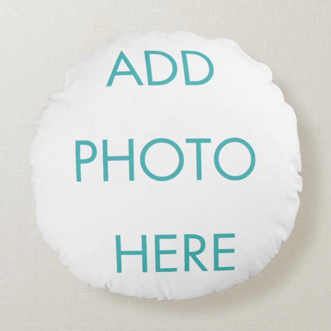 Anpassningsbar Photo Rund Kudde (Framsidan)