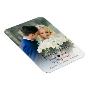 Anpassningsbar Photo Save Date Flexible Photo Magn Magnet