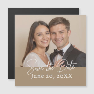 Anpassningsbar Photo Save Date Modern Script