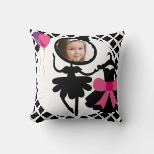 Anpassningsbar Photo Silhouette Ballerina Pillow Kudde
