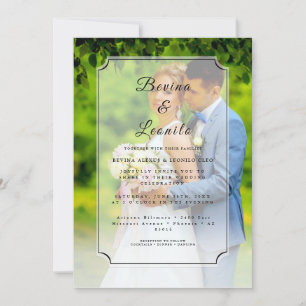 Anpassningsbar Photo Simple Elegant med Single Ini Inbjudningar