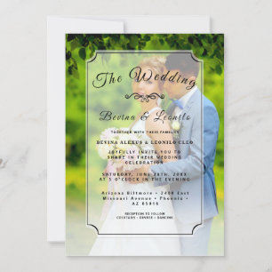 Anpassningsbar Photo Simple Elegant med Single Ini Inbjudningar